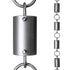 Aluminum Cylinder Rain Chain Replacement Downspout for Gutters, Pewter
